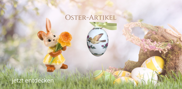 Entdecken Sie zauberhafte Ostergeschenke oder Osterdekoartikel von Goebel und Hutschenreuther Jahres-Eier