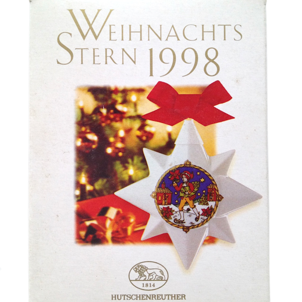 Hutschenreuther Weihnachtsstern 1998 "Schlittschuhläufer"
