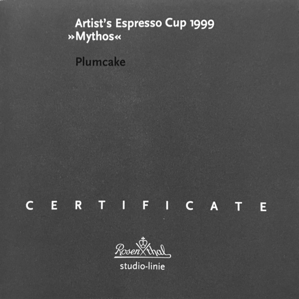 Mythos Künstler Espresso Jahrestasse 1999